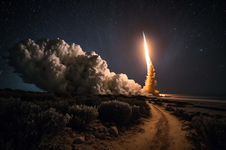 Start einer Rakete | Apokalypse und andere Zukunftsvisionen