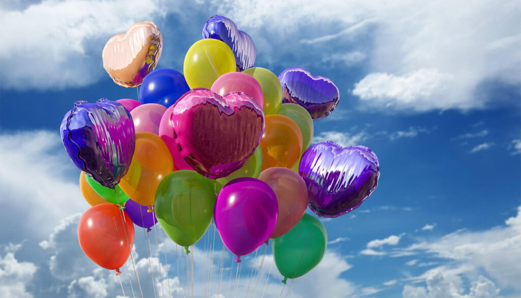 Der Beginn | Bunte Luftballons